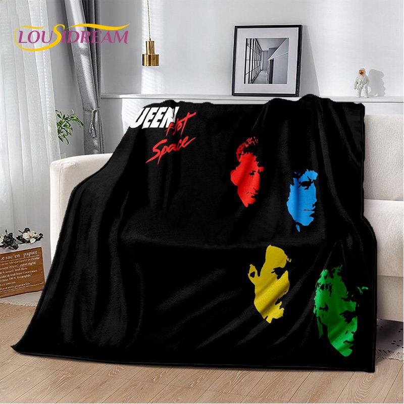 Фредди Меркьюри Queen-Рок-группа Мягкое Плюшевое Одеяло, Фланелевое Одеяло Плед для Гостиной Спальни Кровати Дивана Покрытие для Пикника 75x90cm