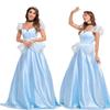 Adult Princ Cosplay Costume Long Hair Elsa Dr loween Par Performance Clothing Fairy T Princ Outfit Ladies