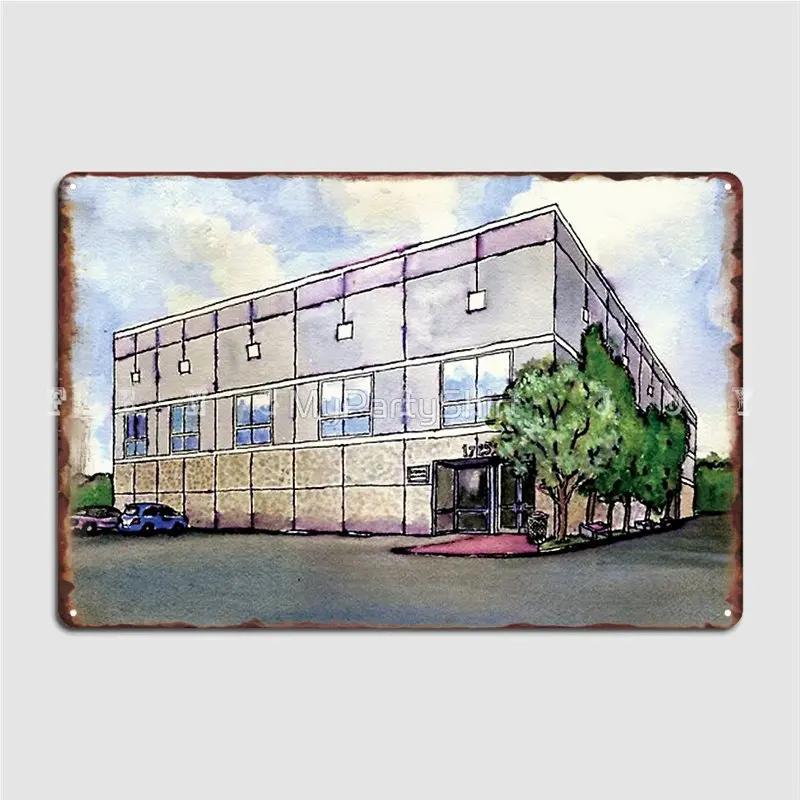 Пэм Бизли Офисное здание Акварельная живопись Dunder Mifflin Paper Company Inc. Металлическая табличка Постер Кино Живопись Декор 20x30cm
