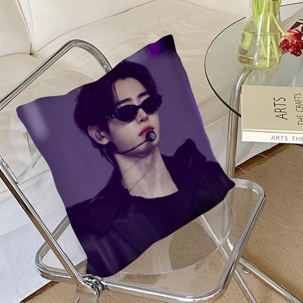 Park Sunghoon Cantante Pop Federa Quadrata Camera da Letto Divano Cuscino Comfort per il Tempo Libero Auto Soggiorno Decorazione per la Casa 40X40