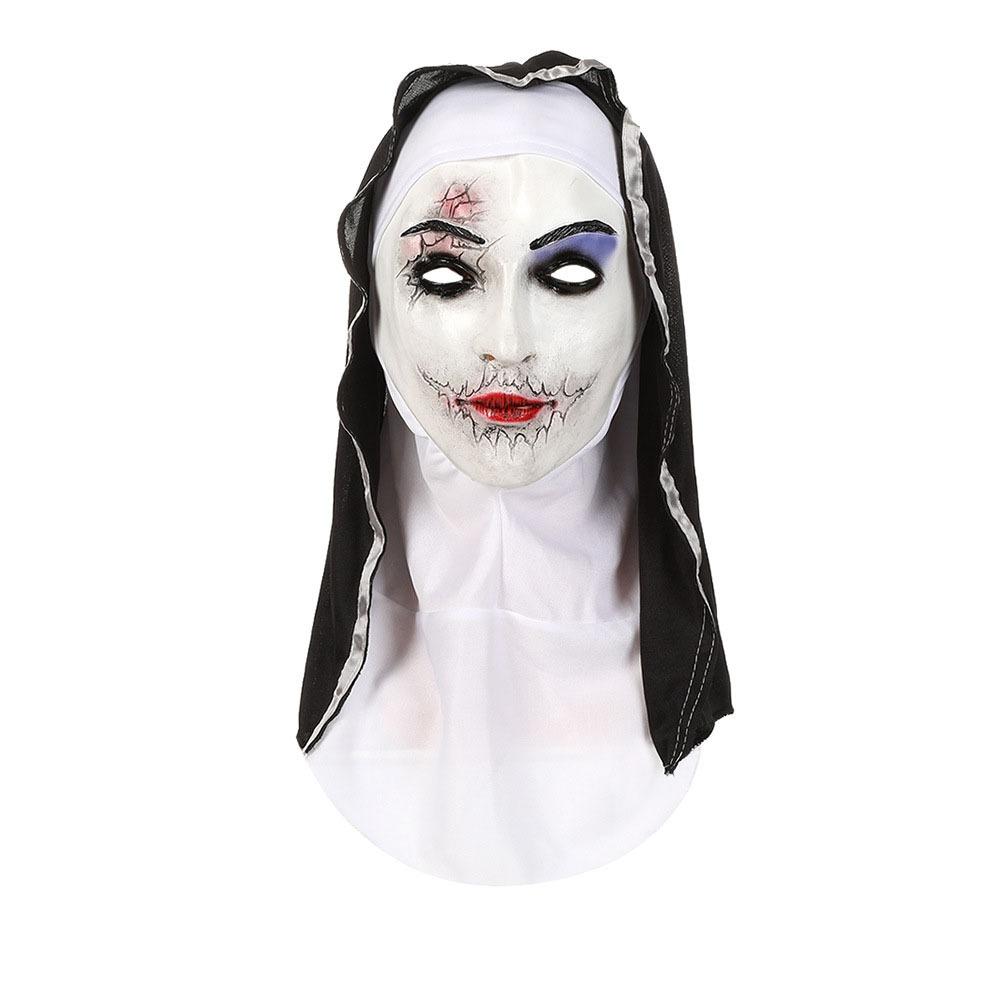 Unisex Halloween Skull Headwear Universal Halloween Latex Mask Screaming Zombie Mask Costume Party