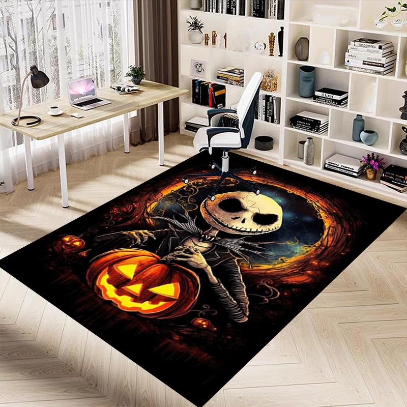 Nightmare Before Christmas Jack Carpet For Playroom Bedroom Living Room Sofa Home Decorkids Game Area Rug Nonslip Floor Mat