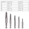 5PCS Hex Shank Broken Screw Extractor Stripped Screw Extractor Kit  For Automotive Repair