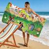 Krtek Art Print Beach Towel, Large Soft Quick Dry Towel for Beach Camping Swimming