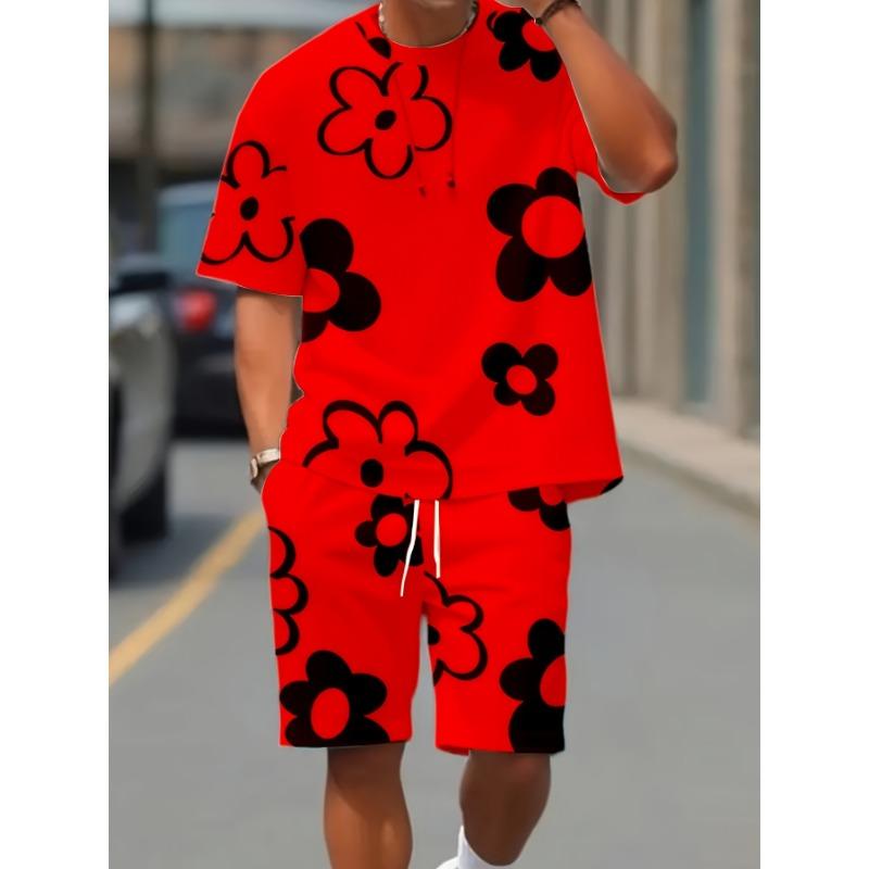 Summer Men s 3D Digital Printing Set S