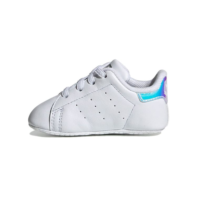 adidas Stan Smith Crib White Iridescent Baby Sneakers Cloud-White Silver-Metallic CG6543