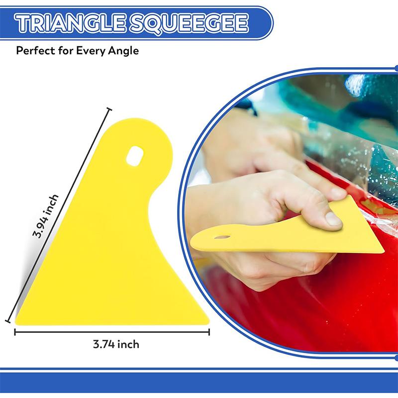 Car Window Tint Kit Felt Edge Squeegee Vinyl Wrap Tools for Car Paint Protection Film Wrap Edge Trimming Squeegee Utility Knife