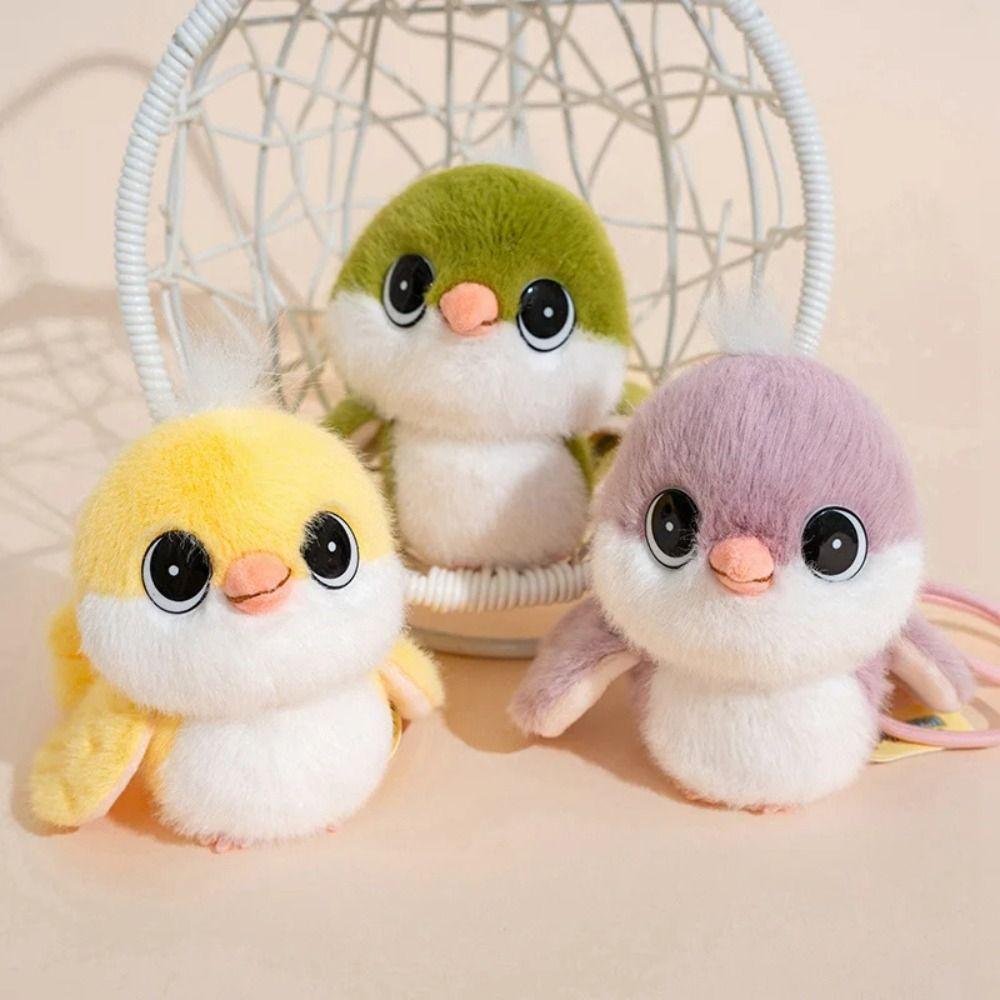 Simulation Plush Tit Bird Pendant Plush Animal Sparrow Plush Toy Bird Plush Toy  Home Decor