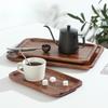 Japanese-style Acacia wood Tray Rectangular Wooden Tea Cup Tray Solid Wood Serving Platter Dessert Platter Coffee Storage Tray