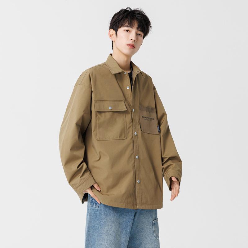 

Пальто Парное Свободное Длинный Рукав Повседневное Универсальное Однотонное Уличный Стиль Новая Тенденция Куртка 5XL