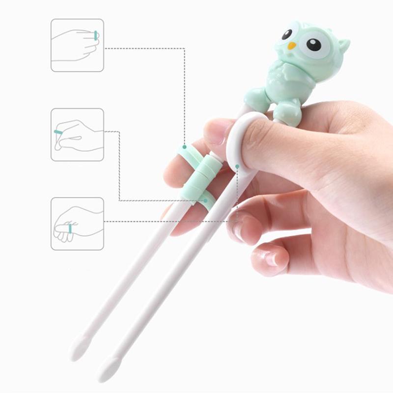 1 paar Lappen Cubs Lernen Ausbildung Stäbchen Kinder Kinder Chinesische Stäbchen