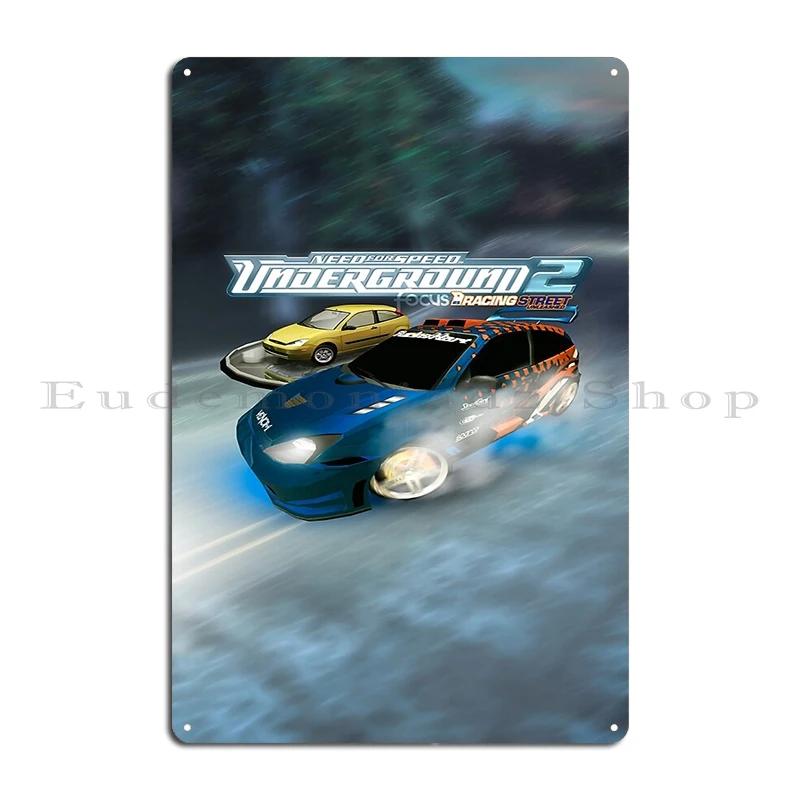 Need For Speed Underground Fountains City Center Metal Plaque personalized Funny Bar Decoration Wall Cave Tin Sign Poster