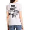 T-shirt Levis à col rond et manches courtes slim fit à imprimé dessin animé pour femme, hauts blancs 17369-0337