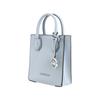 Michael Kors Mk Mercer Solid Letter Logo Pebble Leather Tote Bag Women Tote Blue 35H1SM9C0L-PALE-BLUE