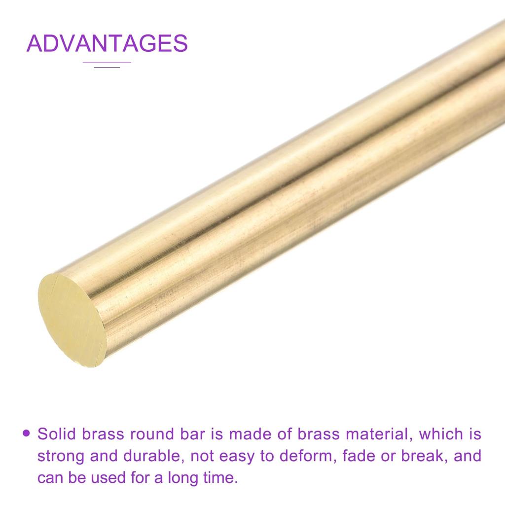 DMiotech x Brass Rods for DIY Lathe Drift Punch Model 2-Pack 4" 1/2" Crafts, Welding, Materials, Shafts, Airplanes/Boats/Cars