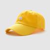 Soft Top Baseball Cap Children's Simple Versatile Letter Embroidered Baseball Cap Wide brim Small Face Outdoor Shade Cap