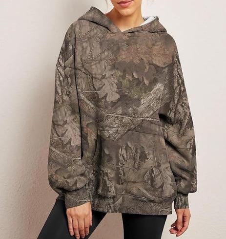 Sweater leaf print hooded pullover sweater ruffian handsome casual loose new hot-selling top spot S