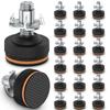 Adjustable Furniture Feet 20 Pieces Furniture Leveler Table Leg Leveler with Rubber Pads Leveling Feet Furniture Leveler Legs