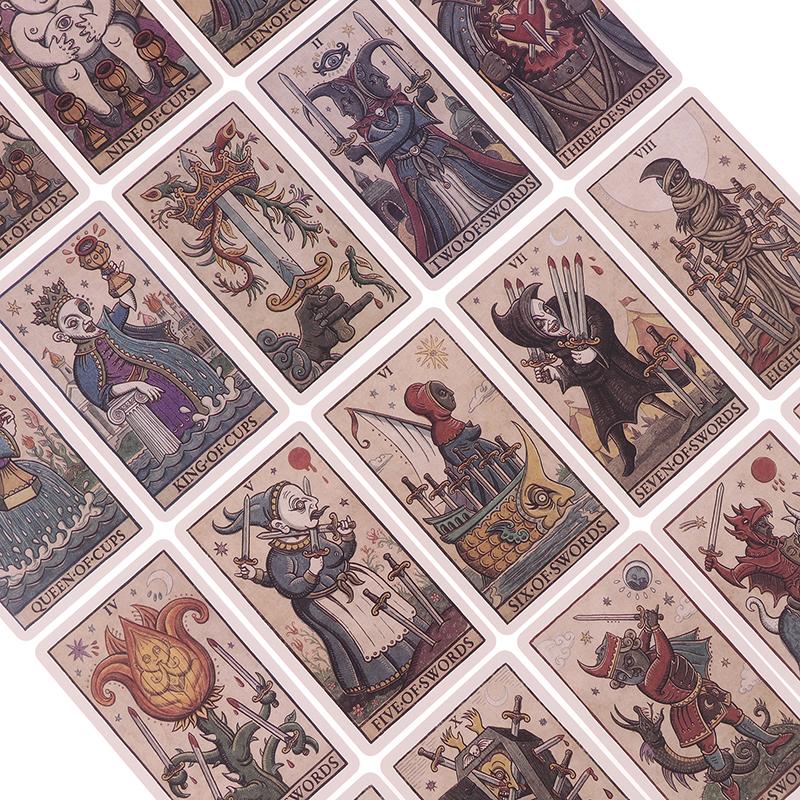 Della Luna Tarot Cards Fortune-Telling Oracle Divination Edition Creativity Illustrated English Version Moon Board Game Deck
