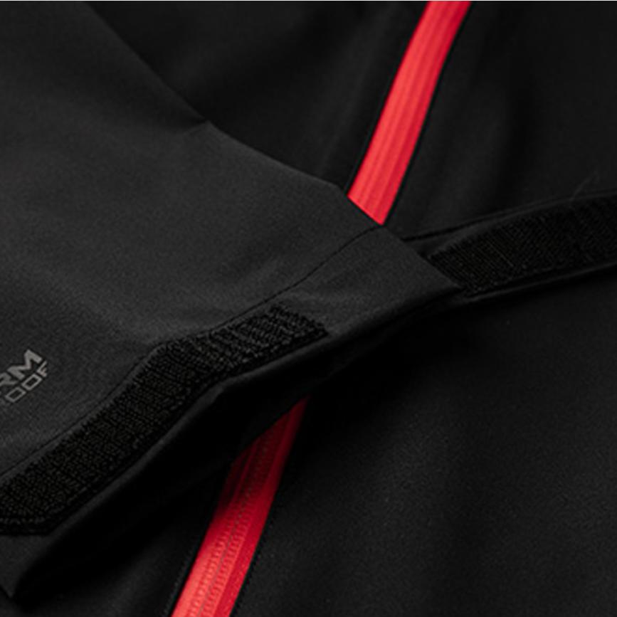 Under Armour Portrush Rain Logo Printed Color Block Stand Collar Jacket Men Jacket Black 1352108-001