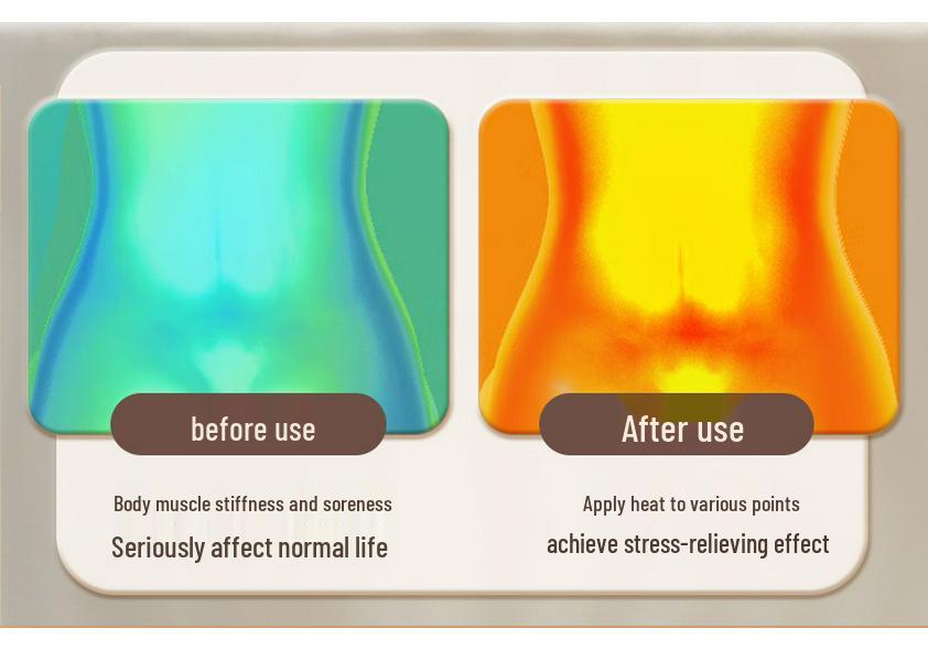 Cervical Spine Massage Cushion: Full-Body Multi-Functional Kneading Massager for Back & Waist - Electric Massage Pillow