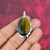 Tigerauge 925 Sterling Silber Anhänger, Handgefertigter Edelsteinanhänger Schmuck, Geschenke für Ehefrau Brandneuer Anhänger