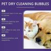 300ML Pet Dry Cleaning Bubbles with Brush, No-Rinse Waterless Shampoo for Cats & Dogs Less