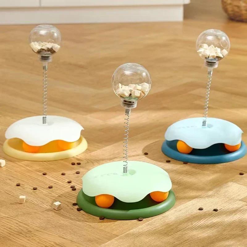1pcs Cat Food Leaking Ball Pet Puzzle Toy Interactive Food Dispenser Ball Tumbler Treats Toy Slow Feeder Interactive Dogs Cats