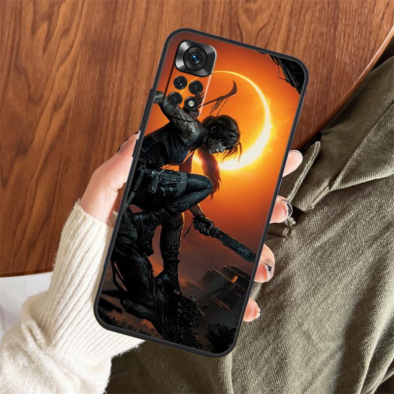 Lara Croft Tomb Raider Case For Xiaomi Redmi Note 14 Pro 13 12 11 10 15 Pro Plus Redmi 13 C 15 10C 12C 14C 15C Cover