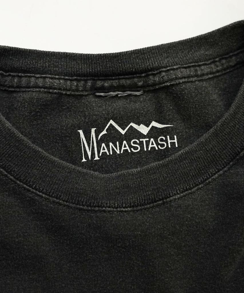 Manastash GOOD ROCK SPEED Special Edition NIRVANA Collaboration T-Shirt [Men's/Women's/Unisex] Black 792-4934203... (L)