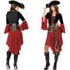Breathable Women Adult Pirate Costume With Exquisite Workmanship For Parties