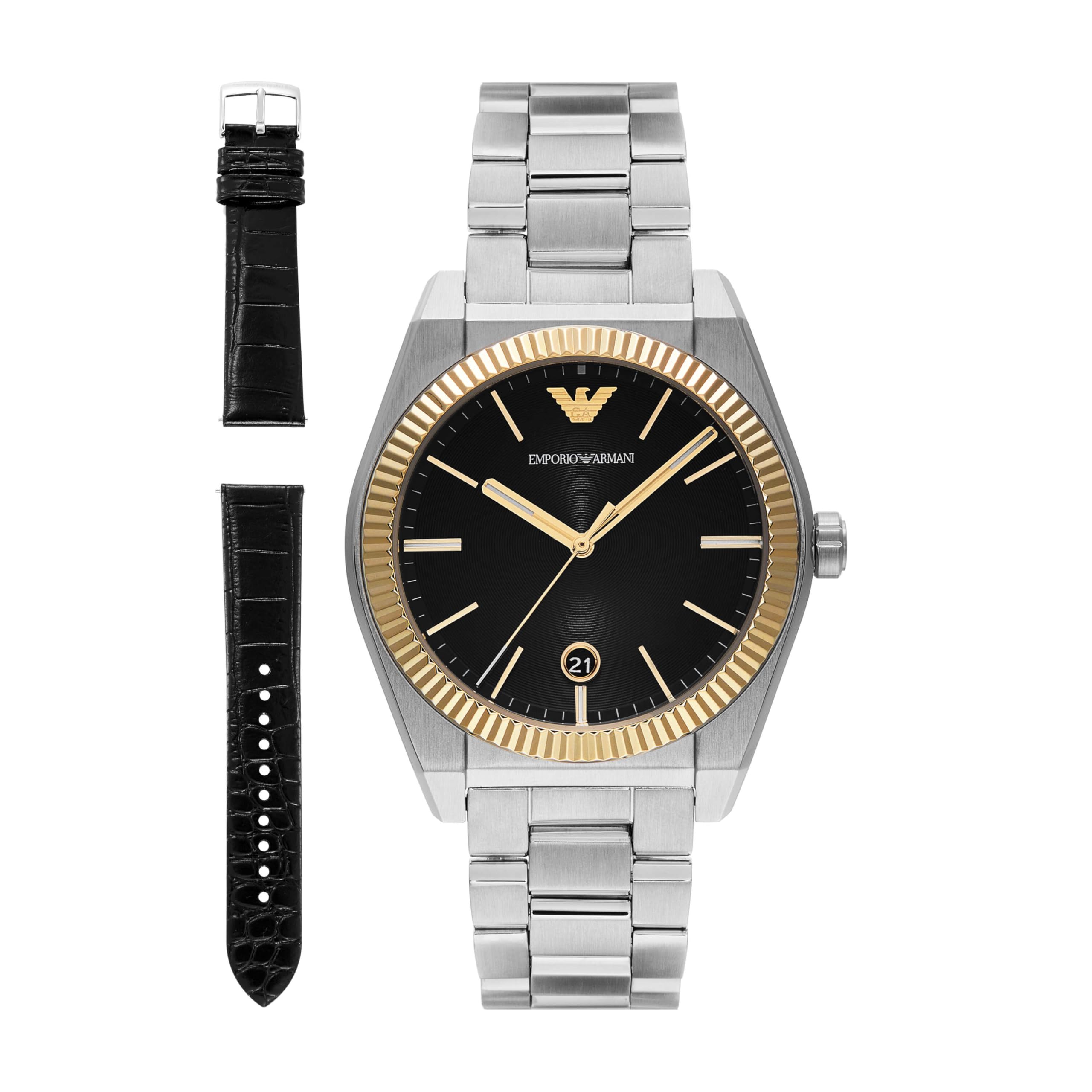 

AR80077SET Silver Watch [Emporio Armani] Men s