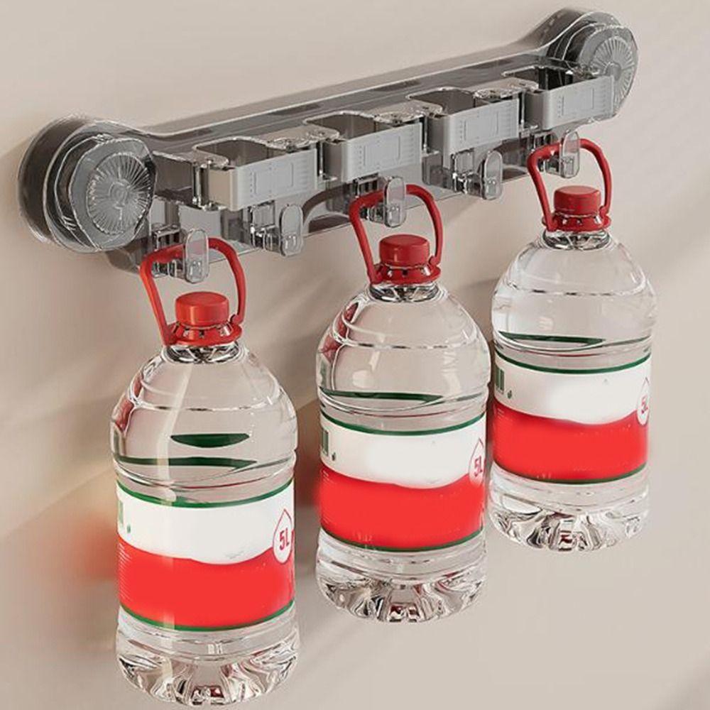 Plastic Mop Broom Holder Reusable Mop Clip Rack Multifunctional Suction Cup Mop Holder  Kitchen
