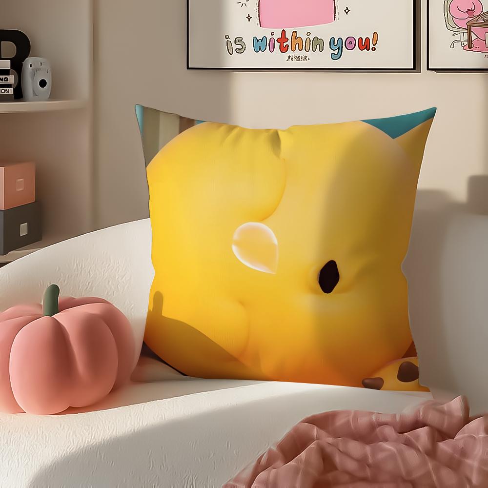 Chubby Cute Chinese Character NNailong Cushion Cover Pillowcase Short Plush Invisible zipper Room Sofa Cushion Cover