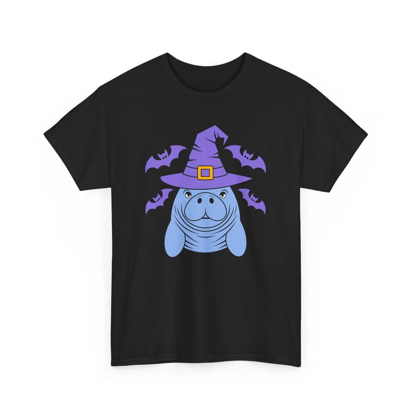 Halloween Witch Manatee T-Shirt | Stylish & Trendy Magic Inspired Tee 4XL