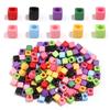 100pcs Acrylic Square Beads 7mm Solid Color Loose Spacer Bead for DIY Bracelet  Necklace Phone Chain  Handmade Beaded Supplies
