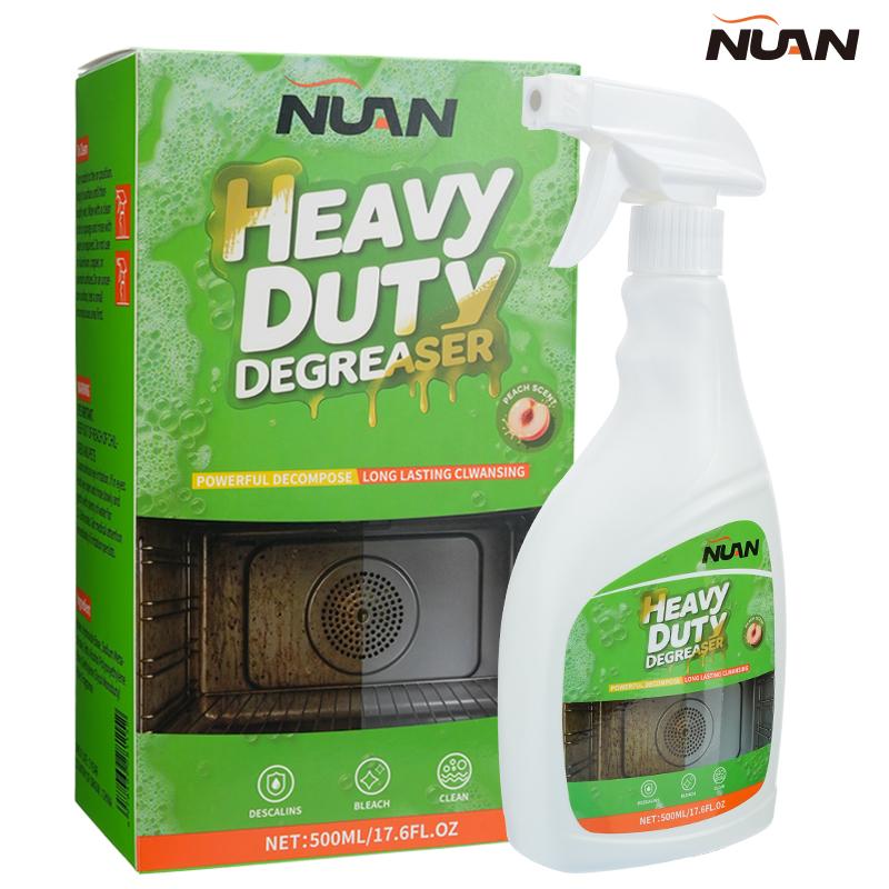 Kitchen Hood Grease Remover Cleaner Heavy Duty Degreaser Spray for Stove Oven Range Hood Cooktop Removes Oil Stains Fast 500ML