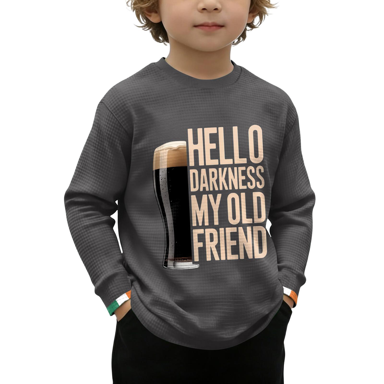 

Children s Printed Long Sleeve O-Neck Top Daily Casual T-shirt 120