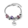 New Beaded Bracelet Hot-selling LOVE Peach Heart Zinc Alloy Bracelet Women's Gift