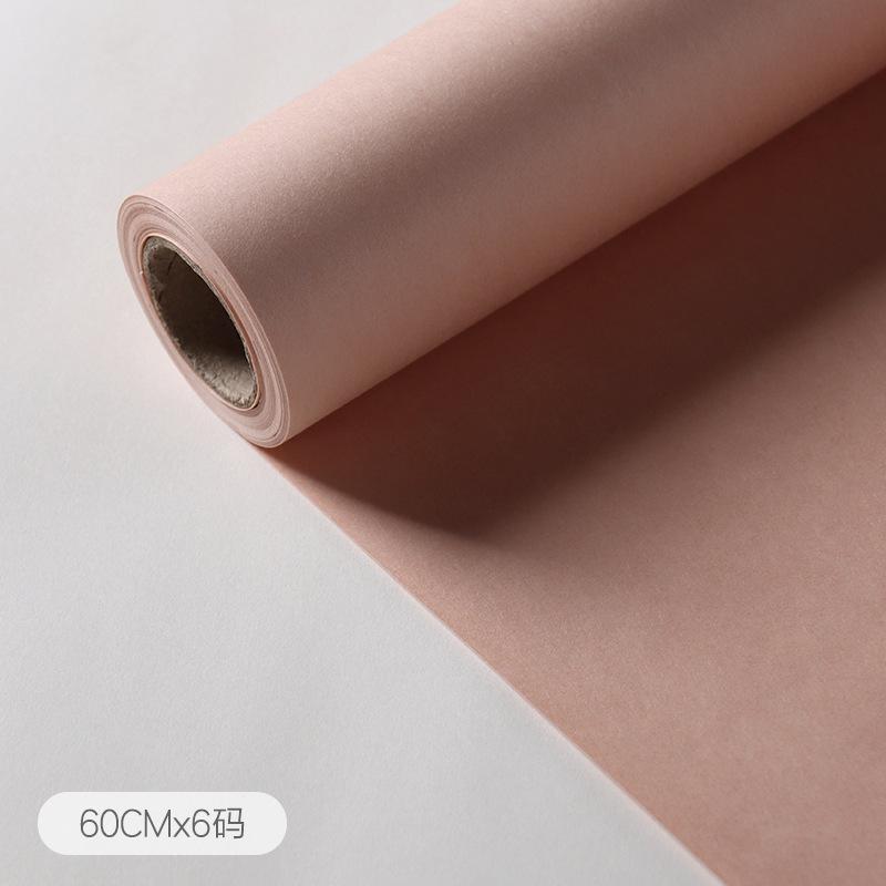 60cmx6yards/1rotolo Carta da Imballaggio Monocolore ad Alta Texture Pellicola Opaca Carta da Regalo per Bouquet di Fiori Bobina Carta da Imballaggio Fai da Te