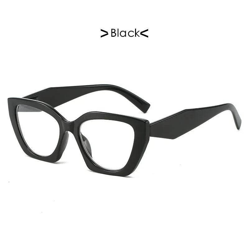 Anti Blue Light Women Men Reading Glasses Unisex Oversized Cat Eye Computer Far Sight Eyeglasses Prescription Presbyopia Glasses