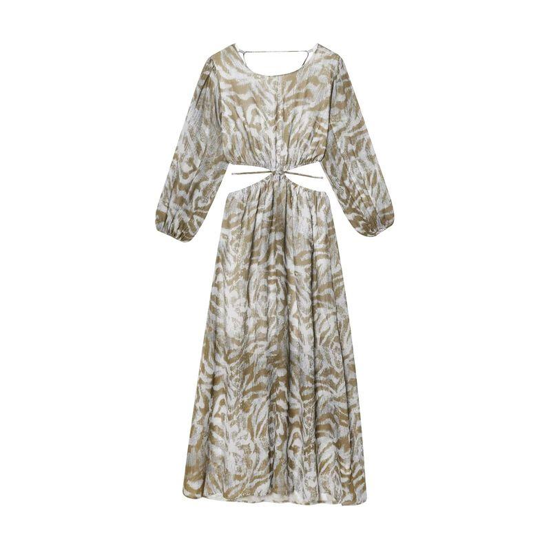 

Kaslead New Arrival Women s Clothing Fashion Style Fashion Simple and Thin Backless Long Sleeves Dress Picture Color L