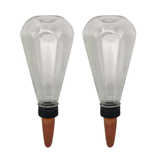 Plant Watering Bulb Diamond Shape Self Watering Planter Insert Spikes Drip Device Automatic Plant Waterer for Outdoor Indoor Plants