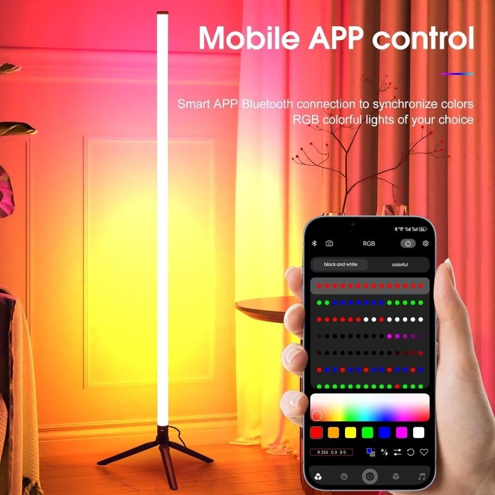 Remote Control Corner Ambience Lamp Color Changing LED Floor Lamp For Bedroom Living Room