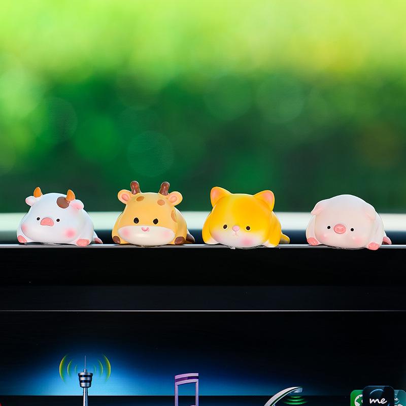 Cute Cartoon Animal Car Console Ornament & Screen Decoration