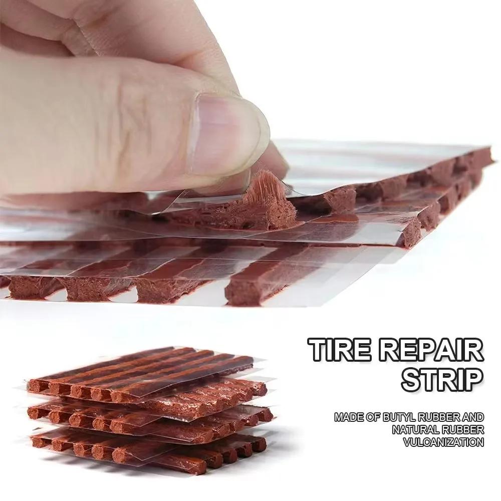Car Tire Repair Tool Tire Repair Kit Studding Tool Set Auto Bike Tubeless Tire Tyre Puncture Plug Garage Tools with Rubber Strip