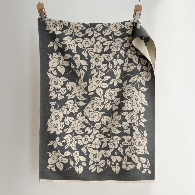 Womens Faux Cashmere Shawl Floral Thick Winter Warm Cape Office Air Conditioner Wrap