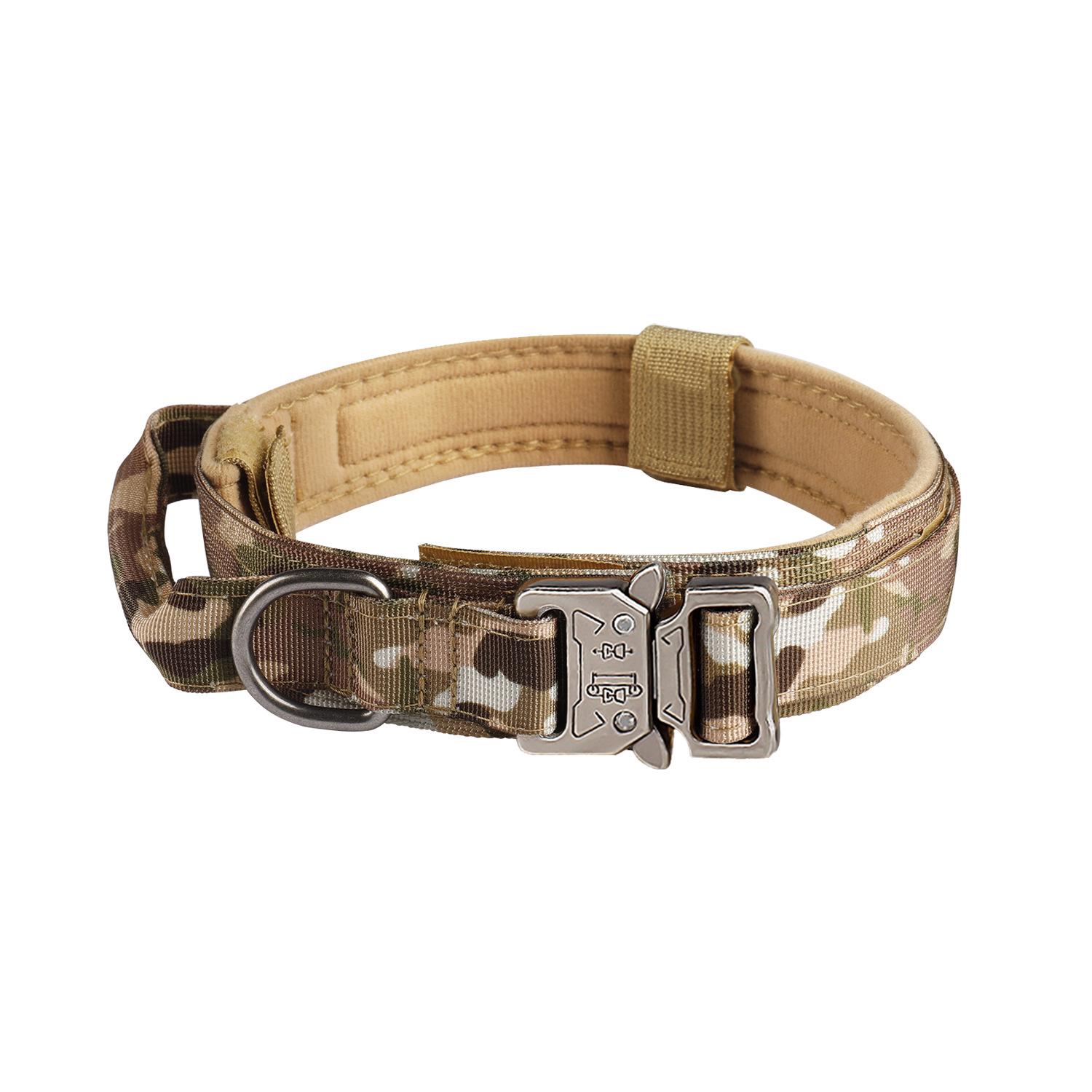 

Tactical Military Dog Collar for Medium & Large Dogs - Durable Nylon Training & Traction XL (For 33-45KG)