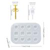 Silikon Ohrringform Stilvolle Stecker Ohrringe Formen Schmuck Bastelbedarf Ohrring Zubehör für DIY Schmuckherstellung