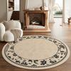 Round Carpet Bedroom Bedside French Medieval Style Cloakroom Dressing Table Chair Floor Mat Home Decoration Living Room Rugs